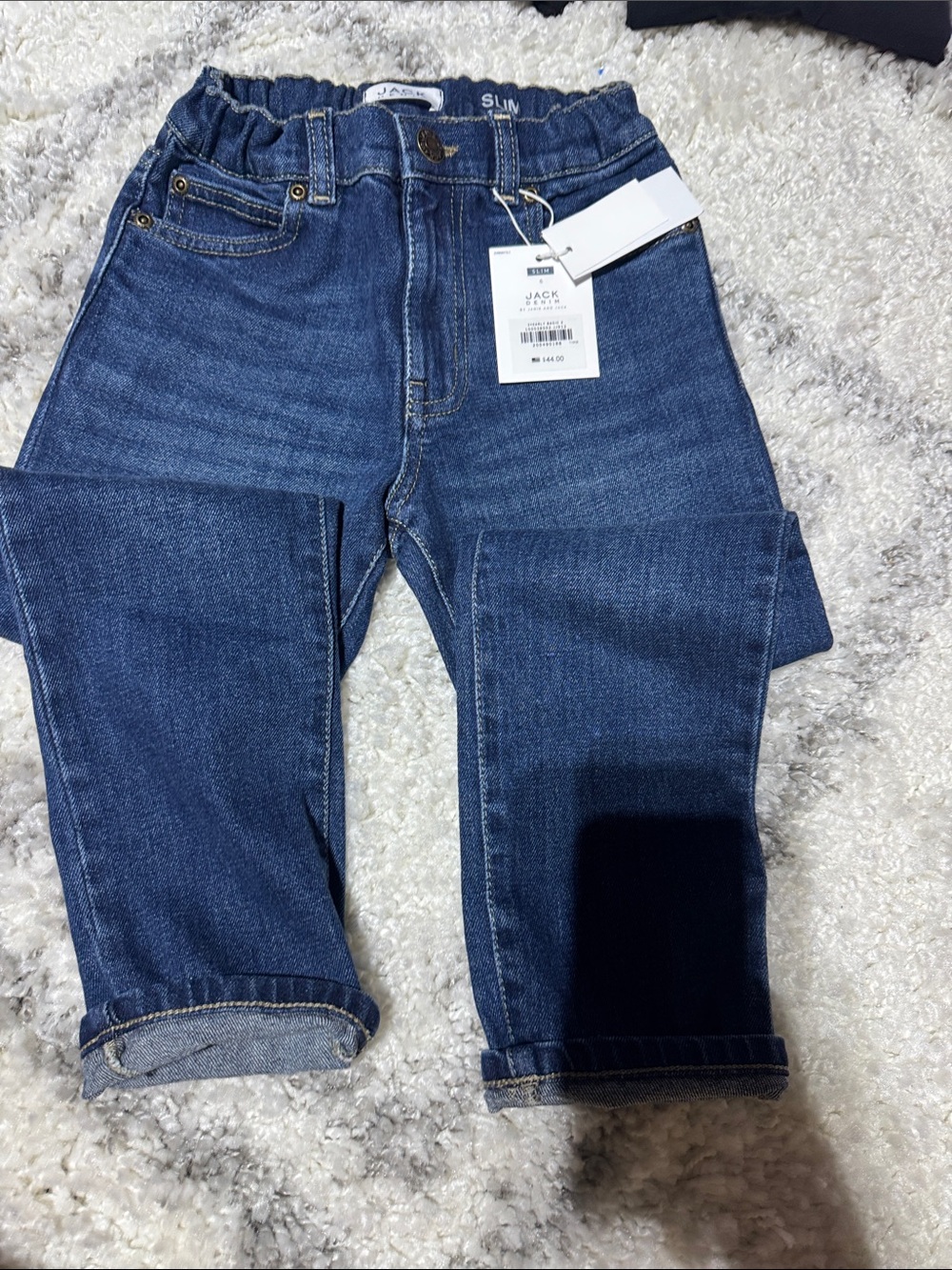 Janie and Jack nwt msrp $44 size 6 Dark Blue Slim Denim Jeans